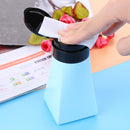 Cone-Shape 220ml Refillable Bottles Nail Pump Liquid Container(Light Blue)