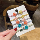 Gift High Elastic Cute Hair Accessories Hair Tie Rope Flower Petal Hair Ring