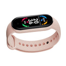 M6 Running Smartwatch Heart Rate Blood Pressure Monitor Bracelet (Pink)