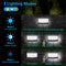 3 Modes Waterproof LED Solar Lights PIR Motion Sensor Outdoor Garden Wall Lamp