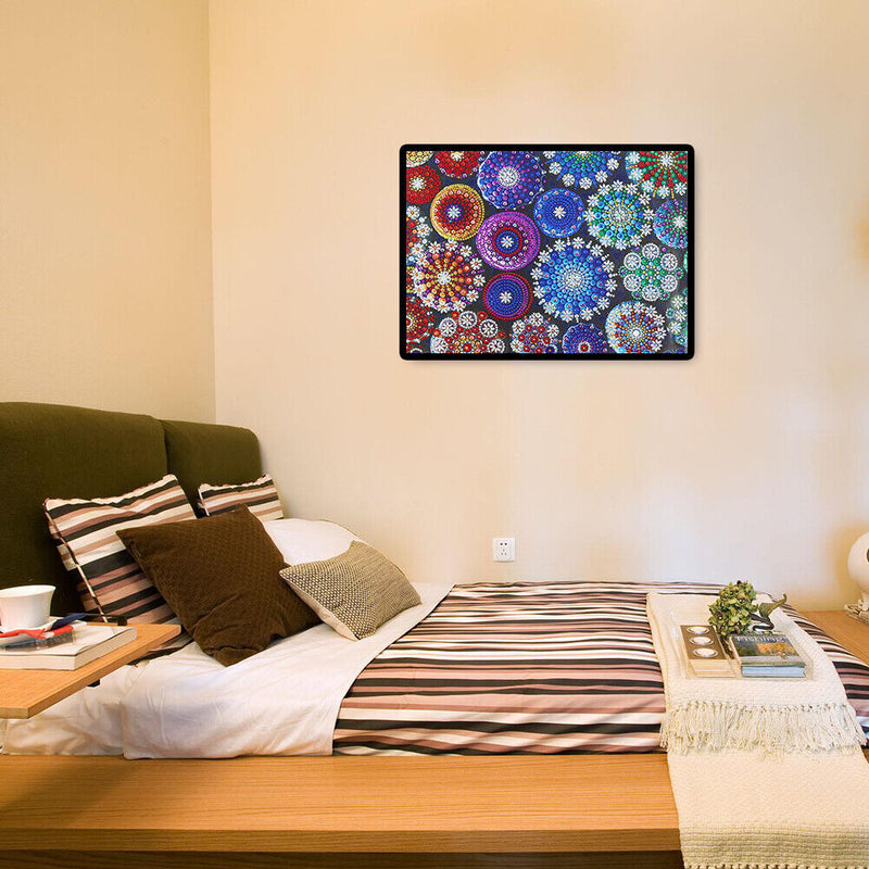 5D Special Shaped Diamond Painting Mandala Flower DIY Embroidery Kit Crystal Art