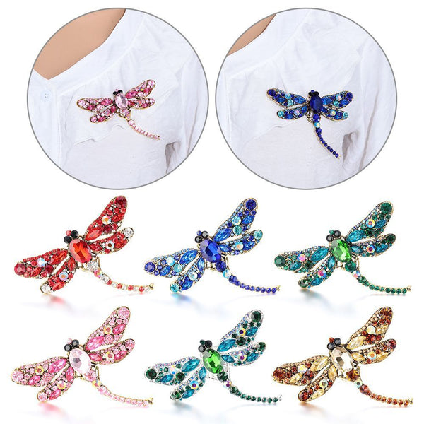 Women Insect Brooch Pin Corsage Dragonfly Brooches Dress Coat Accessories