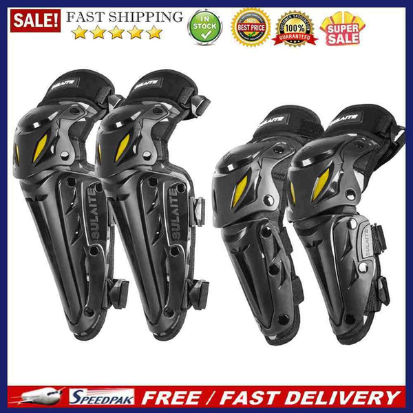 SULAITE Knee Elbow Combo Motorcycle Thicken Knee Pads Protective Gear Camoufl