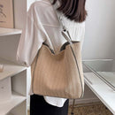Straw Shoulder Tote Bags Women Beach Large-capacity Lady Shopping Handbag Purses