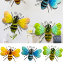 Craft Metal Garden Pendant Sculptures Bee Decorations Ornaments Wall Hanging