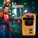 Solar Hand Crank Radio Receiver Portable AM/FM Weather Radio with Flashlight