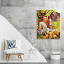 Horse Sheep Dog Oil Paint By Numbers Kit DIY Acrylic Painting on Canvas (B1472)
