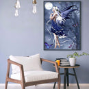 DIY Blue Butterfly Fairy Full Round Drill Kit 5D Mosaic Diamond Painting Craft