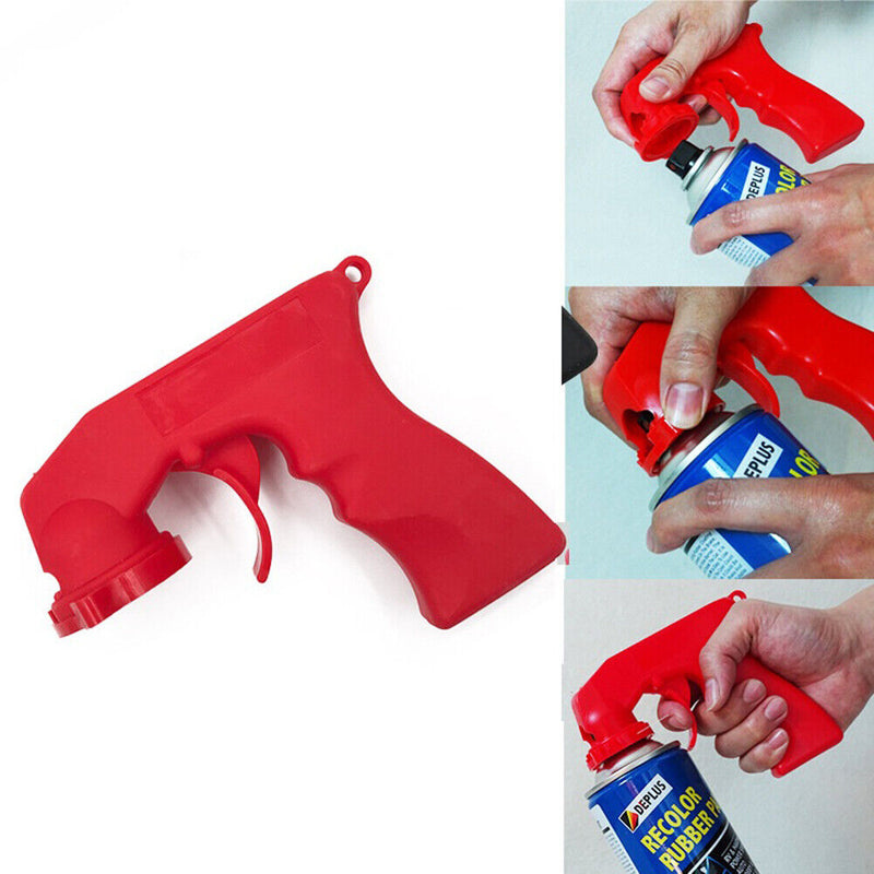Spray Adapter Paint Care Aerosol Spray Gun Handle with Full Grip Trigger To