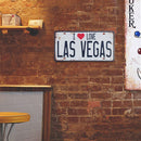 Retro Las Vegas Metal Plate Painting for Bar Pub Tin Plaques Wall Sign