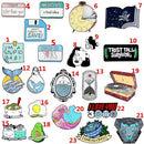 Backpack "I Love You 3000" Lapel Pin Corsage Collar Badge Enamel Cartoon Brooch
