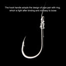Mixed Sizes Fishing Hooks Set High Carbon Steel Sharp Barbed Hook (1000pcs)