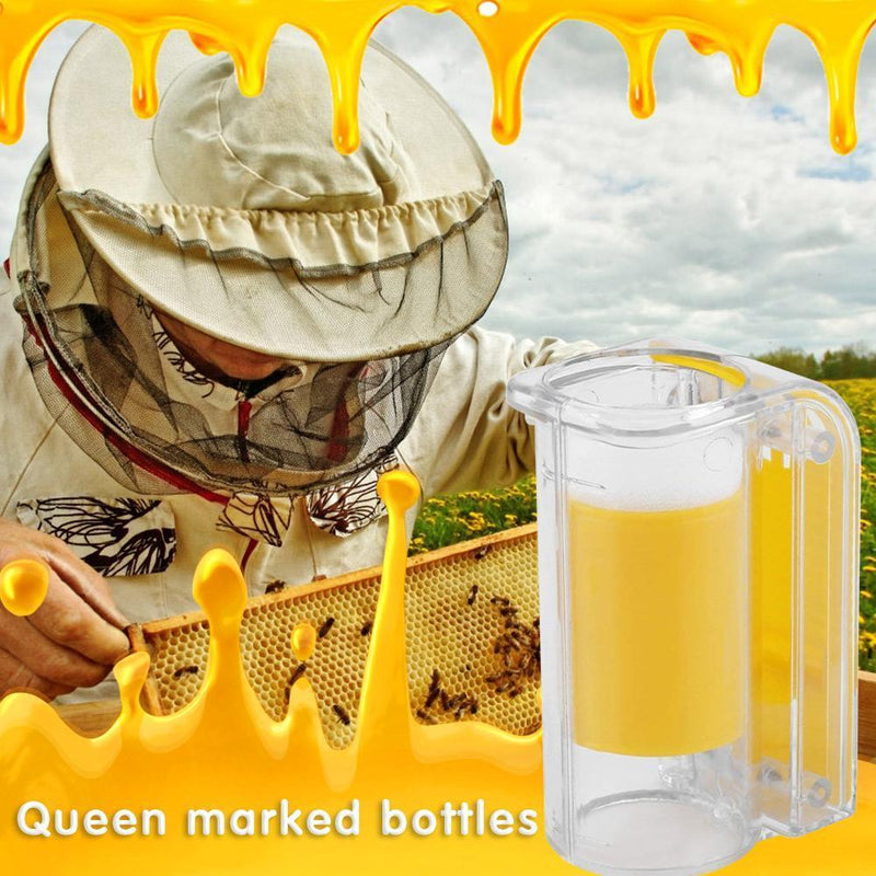 Bee Queen Marker Bottle Mark Cage One Handed Marking Catcher Garden Tools