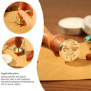 Retro Envelope Wax Seal Stamps Wooden Handle Sealing Wax DIY Crafts (F250) Newly