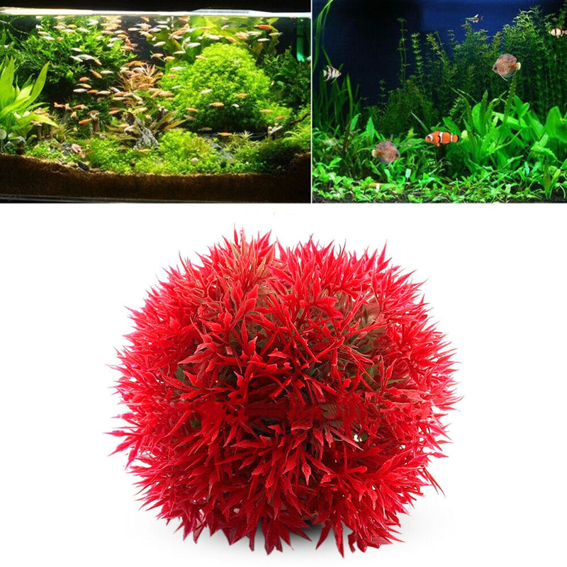 Plastic Simulation Water Plant Aquarium Artificial Aquatic Grass Ball Decoration