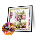 Full Square Diamond Painting Kits Flowers In Frame Mosaic Wall Picture (ZQF8930)