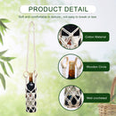 Macrame Wine Bottle Carrier - Cotton Hanging Water Bottle Net Bag (2pcs)