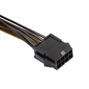 30cm CPU 8Pin to Graphics Card Dual 8Pin (6Pin+2Pin) Power Splitter Cable Cord