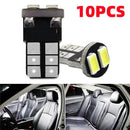 2SMD 5630 COB 12V Car LED Reading Bulbs License Plate Light T10 W5W Dome Map