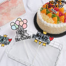 Baby Shower Supplies Happy Birthday Cake Topper Cupcake Cake Decoration