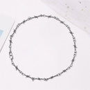 Barbed Wire Necklace Men Women Hip-Hop Punk Style Chain Choker Jewelry (1) Newly