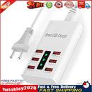 30W 6 Ports USB Charger Adapter Smart Mobile Phone Charging Station (EU) Newly