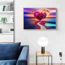 5D Round Drill Diamond Painting Kit DIY Heart Tree Mosaic Drawing Home Deco