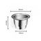 #A Stainless Steel Coffee Capsule Cup Aluminum Foil Cover Set Coffee Filter Part