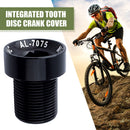 M15 MTB Bike Cranks Screw Aluminum Crankset Cover Crank Bolt Caps (Black L)