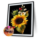 Handmade Flowers Landscape 5D DIY Full Round Drill Drawing Kit Diamond Painti