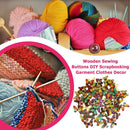 50pcs Wooden Butterfly Sewing Buttons DIY Knitting Clothes Decor (25x18mm) Newly
