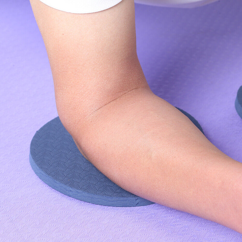 1 Pair Plank Workout Round Knee Pad Fitness Push-ups Protective Anti-slip Mat