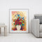 DIY Paint By Number Kit Frameless Colorful Flowers Canvas Handpainted Handcraft