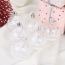 Decor DIY Crafts Gifts Xmas Hanging Ball Bauble Plastic Snow Ball Drop Pendant