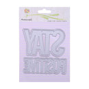 4pcs Stay Positive that DIY Punch Molds Scrapbook Album Cards Emboss Sch