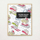 Christmas Pattern Metal Cutting The Paper Card Stencils Craft Transparent Seal
