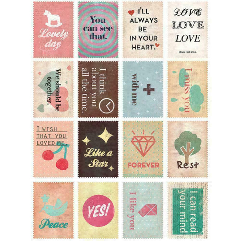 Cute Stamp Stickers Eiffel Tower For Decor Scrapbooking Stationery U9R8 P I0O3