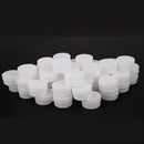 50pcs Plastic Cosmetic Sample Container 5 Grams Jars Pot Small Blank White