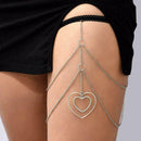 1 Pc Sexy Leg Chain Heart Design Thigh Leg Chain Body Bikini Gift Year T9N8