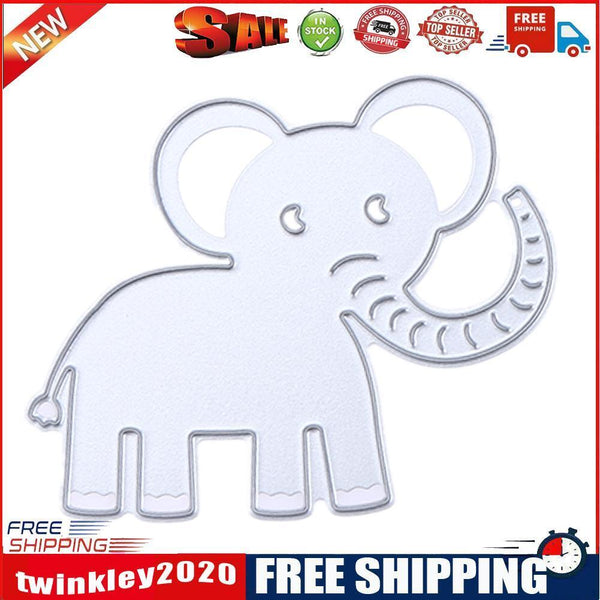 Little Elephant DIY Metal Scrapbook Craft Embroidery Cutting Die Stencils-1