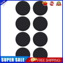 8pcs Silicone Coaster Drink Cup Pad Non-slip Round for Home Kitchen (Black)