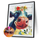 5D DIY Diamond Painting Cow Full Drill Rhinestone Mosaic Art Picture Decoration