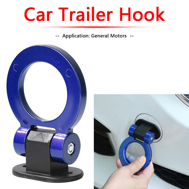 Universal ABS Car Trailer Hook Decoration Racing Ring Style Decorative Tow