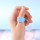 Color Oil Geometric Hand-painted Jelly Open Rings Women Party Jewelry (E) Newly