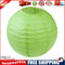 4 inch Round Chinese Paper Lantern DIY Paper Ball Lamp Party Decor (Green)