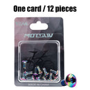 12x Bike Disc Brake Rotor Bolts T25 M5x10mm Alloy Steel Screws (Multicolor)