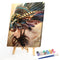 Girl with Feathers Oil Paint By Numbers DIY Handpainted on Canvas Wall Art