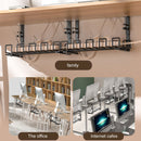 Under Desk Cable Tray - Under The Table Socket Cord Storage Organizer - No