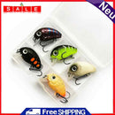 5pcs/set 2.05g 3cm Mini Wobblers Crankbait Fishing Lure Artificial Hard Baits