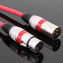 5.9ft DMX Stage DJ Cable  XLR 3Pin Male to Female Connector Wire (Red) Newly